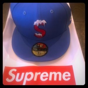 Nwt Supreme S Logo New Era Bright Blue 